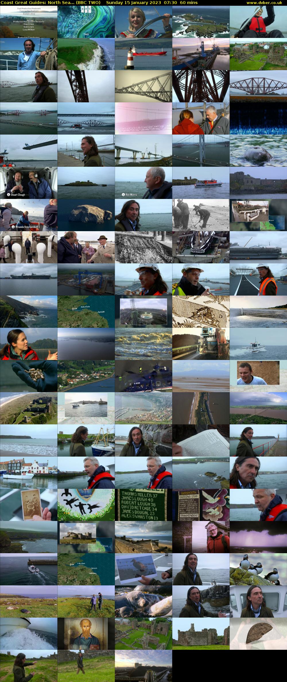 Coast Great Guides: North Sea... (BBC TWO) Sunday 15 January 2023 07:30 - 08:30
