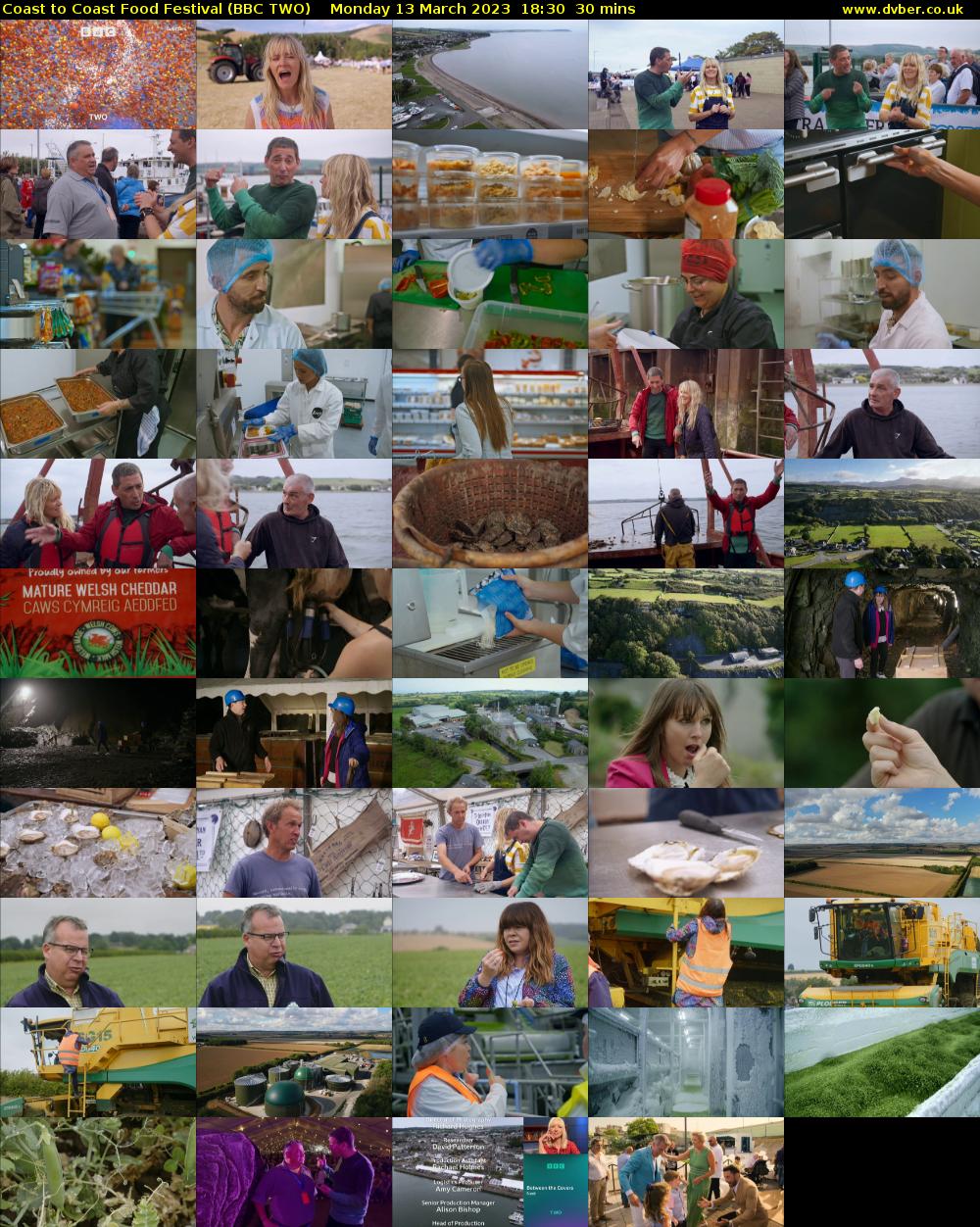 Coast to Coast Food Festival (BBC TWO) Monday 13 March 2023 18:30 - 19:00