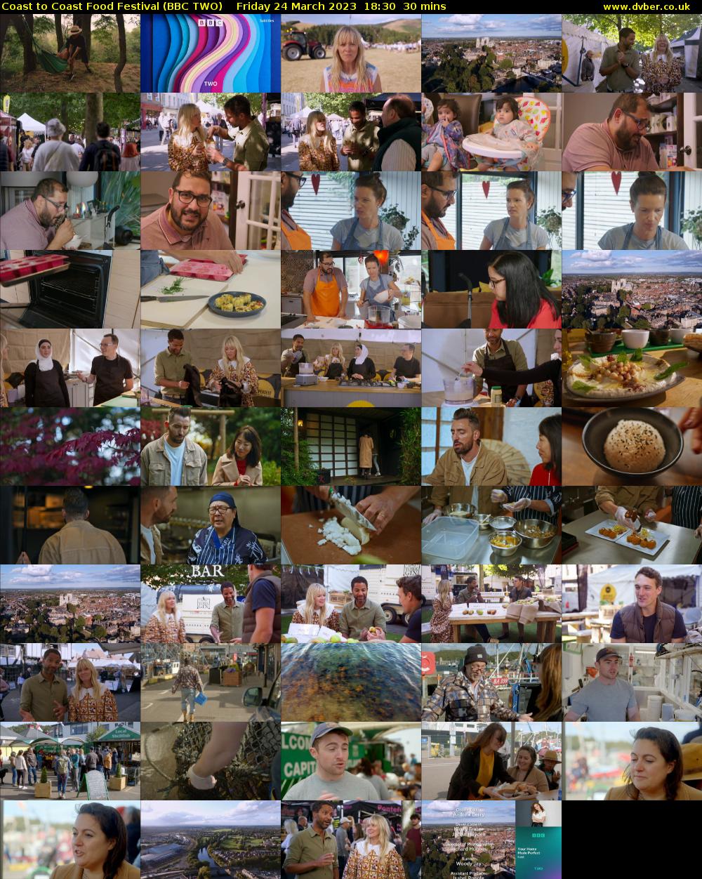 Coast to Coast Food Festival (BBC TWO) Friday 24 March 2023 18:30 - 19:00
