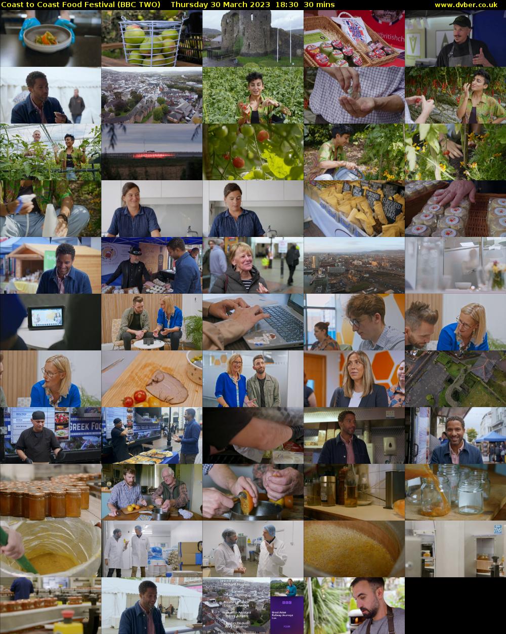 Coast to Coast Food Festival (BBC TWO) Thursday 30 March 2023 18:30 - 19:00