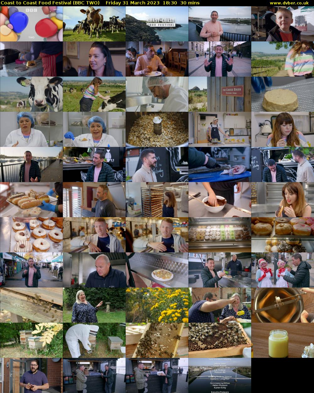 Coast to Coast Food Festival (BBC TWO) Friday 31 March 2023 18:30 - 19:00