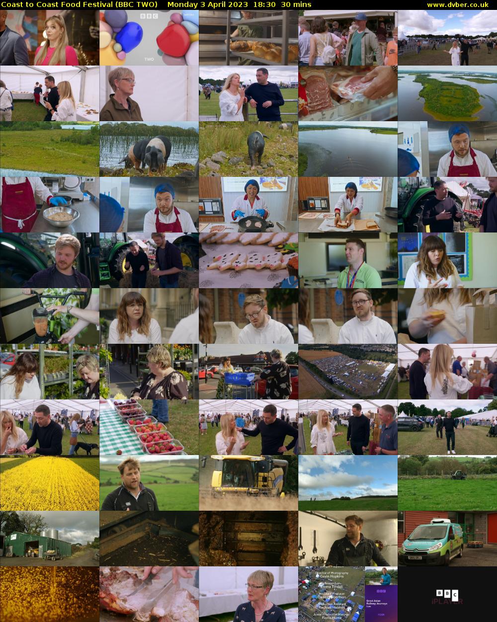 Coast to Coast Food Festival (BBC TWO) Monday 3 April 2023 18:30 - 19:00