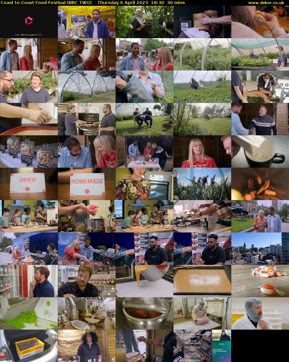 Coast to Coast Food Festival (BBC TWO) Thursday 6 April 2023 18:30 - 19:00