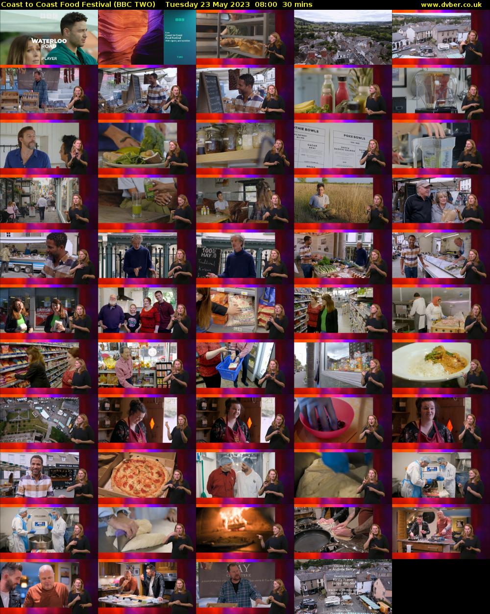 Coast to Coast Food Festival (BBC TWO) Tuesday 23 May 2023 08:00 - 08:30