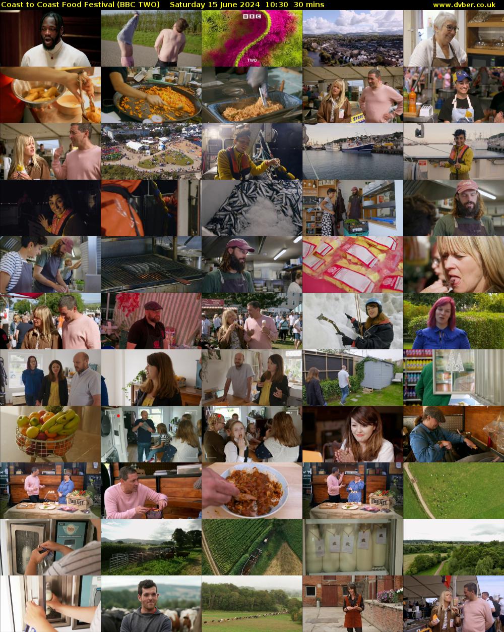 Coast to Coast Food Festival (BBC TWO) Saturday 15 June 2024 10:30 - 11:00