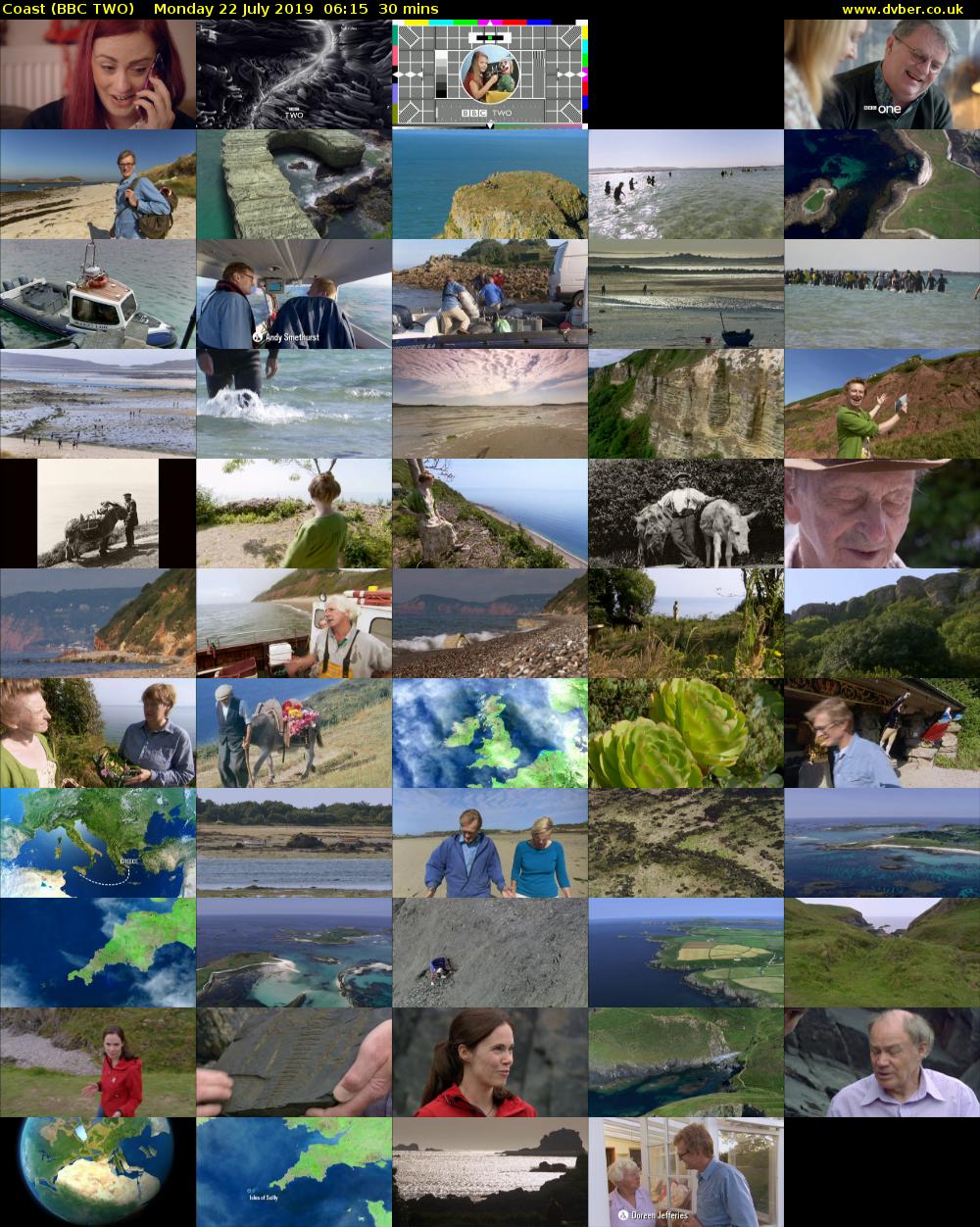 Coast (BBC TWO) Monday 22 July 2019 06:15 - 06:45