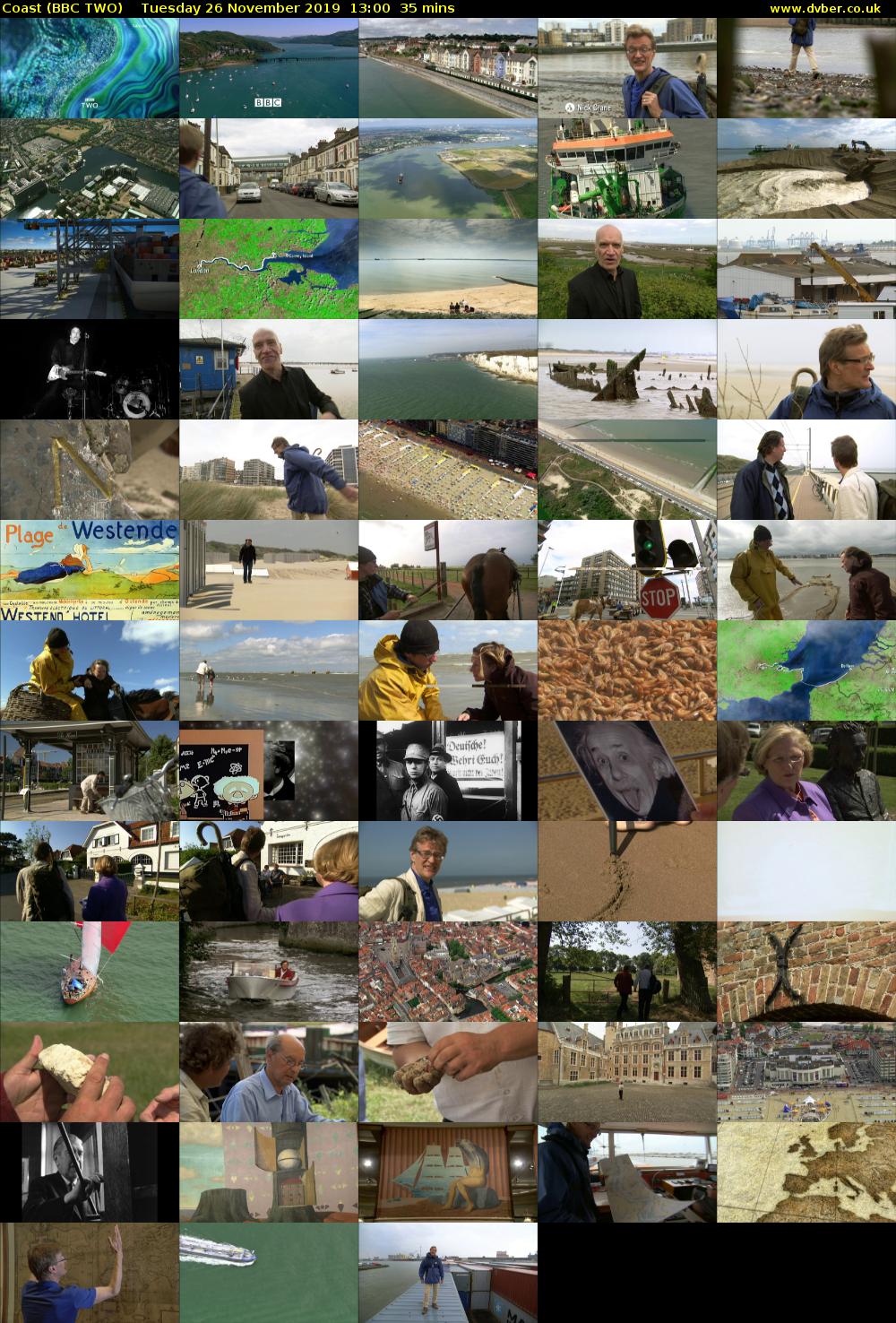 Coast (BBC TWO) Tuesday 26 November 2019 13:00 - 13:35