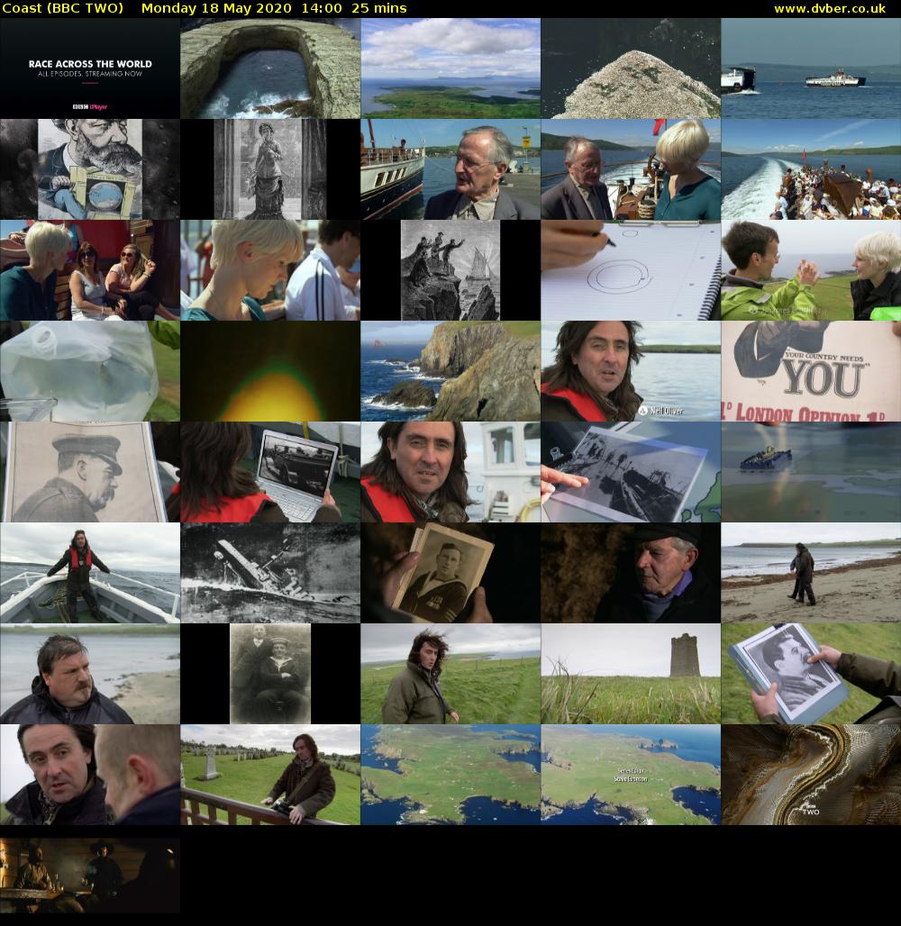 Coast (BBC TWO) Monday 18 May 2020 14:00 - 14:25