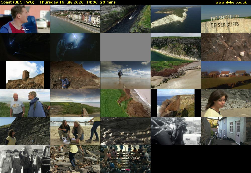 Coast (BBC TWO) Thursday 16 July 2020 14:00 - 14:20