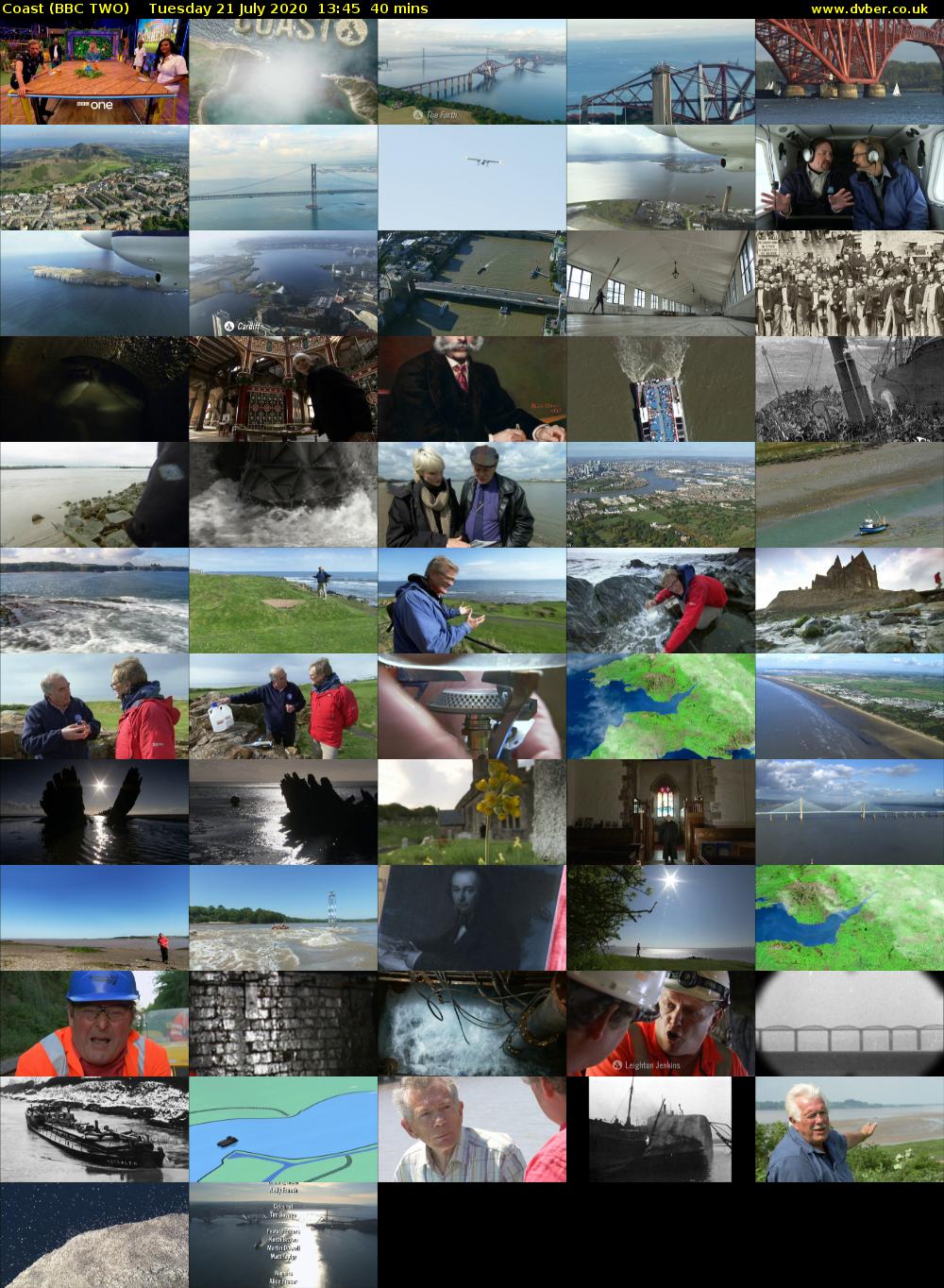 Coast (BBC TWO) Tuesday 21 July 2020 13:45 - 14:25