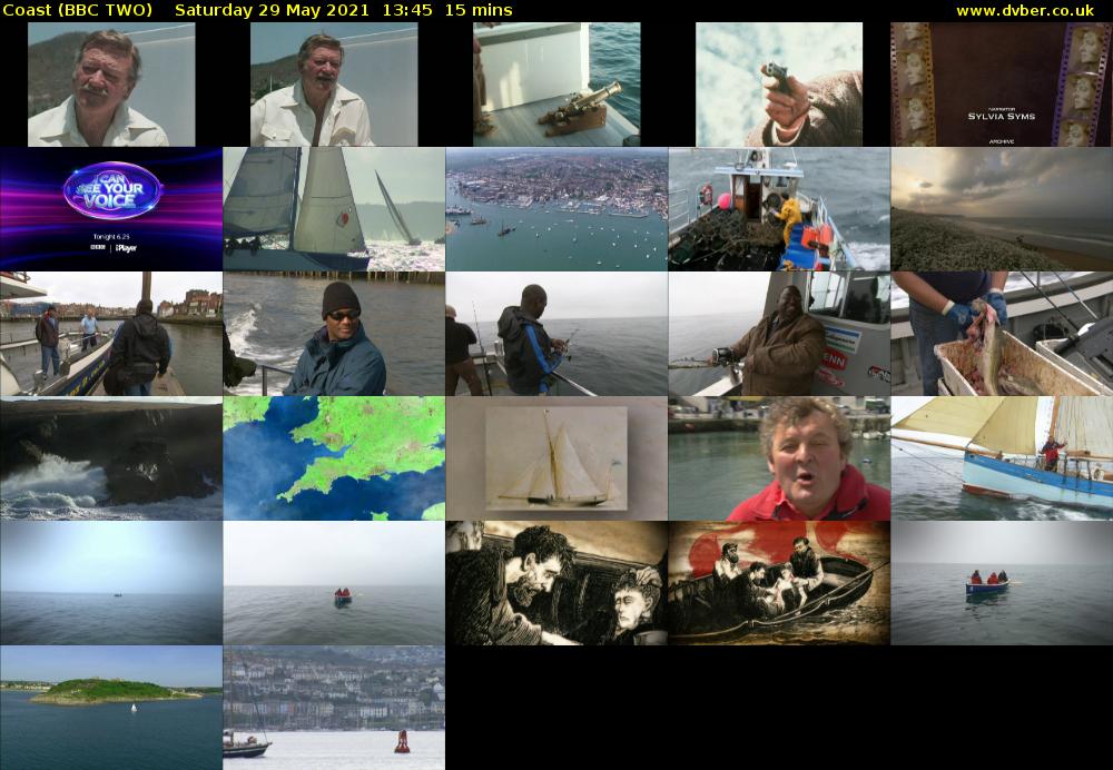 Coast (BBC TWO) Saturday 29 May 2021 13:45 - 14:00