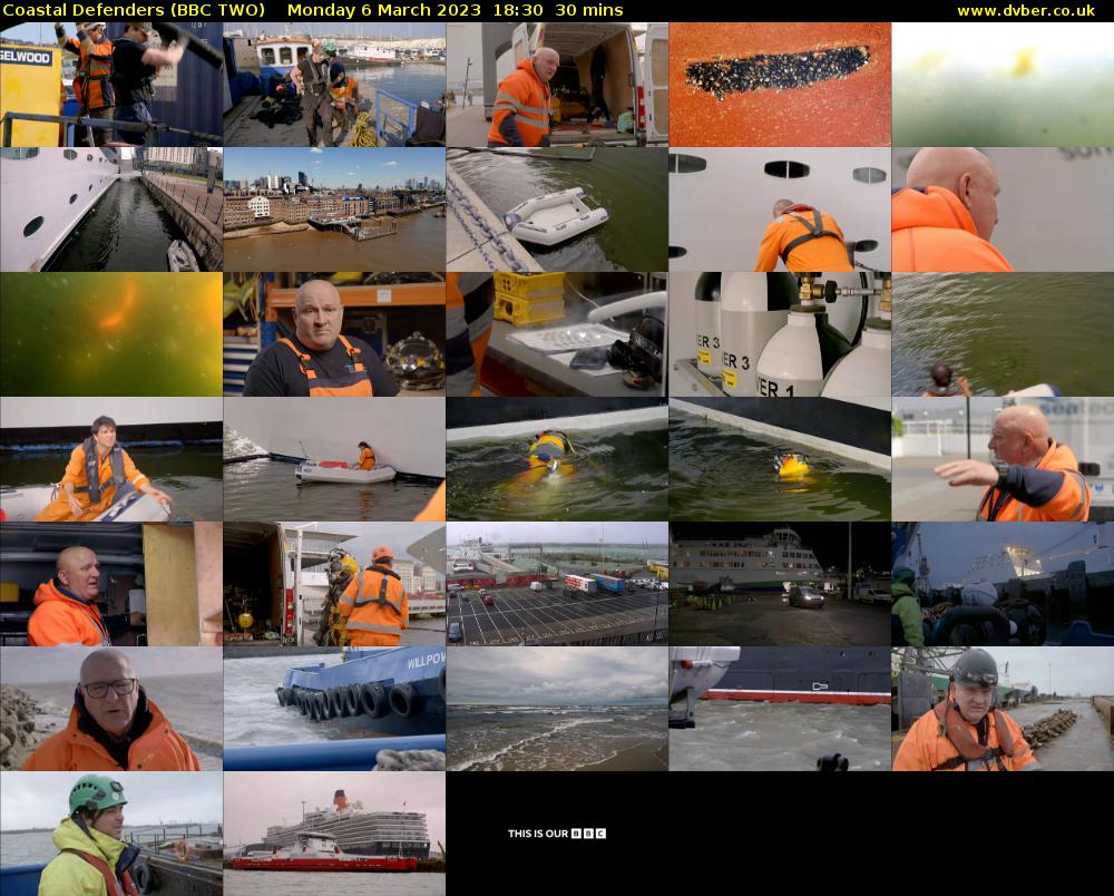 Coastal Defenders (BBC TWO) Monday 6 March 2023 18:30 - 19:00