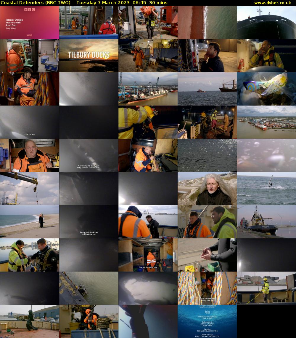 Coastal Defenders (BBC TWO) Tuesday 7 March 2023 06:45 - 07:15