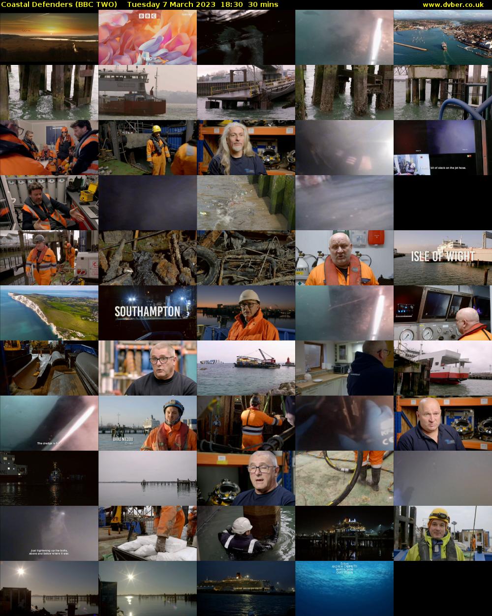 Coastal Defenders (BBC TWO) Tuesday 7 March 2023 18:30 - 19:00