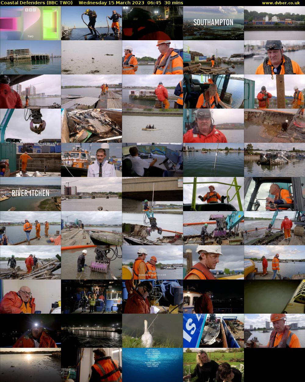 Coastal Defenders (BBC TWO) Wednesday 15 March 2023 06:45 - 07:15