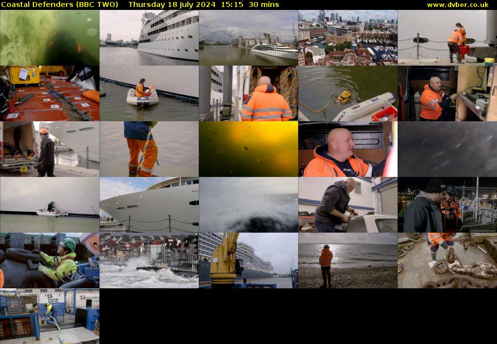Coastal Defenders (BBC TWO) Thursday 18 July 2024 15:15 - 15:45