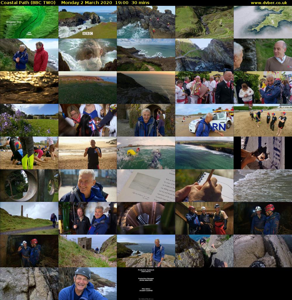 Coastal Path (BBC TWO) Monday 2 March 2020 19:00 - 19:30