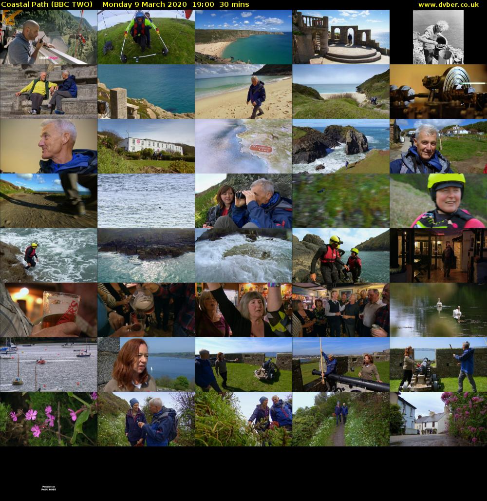 Coastal Path (BBC TWO) Monday 9 March 2020 19:00 - 19:30