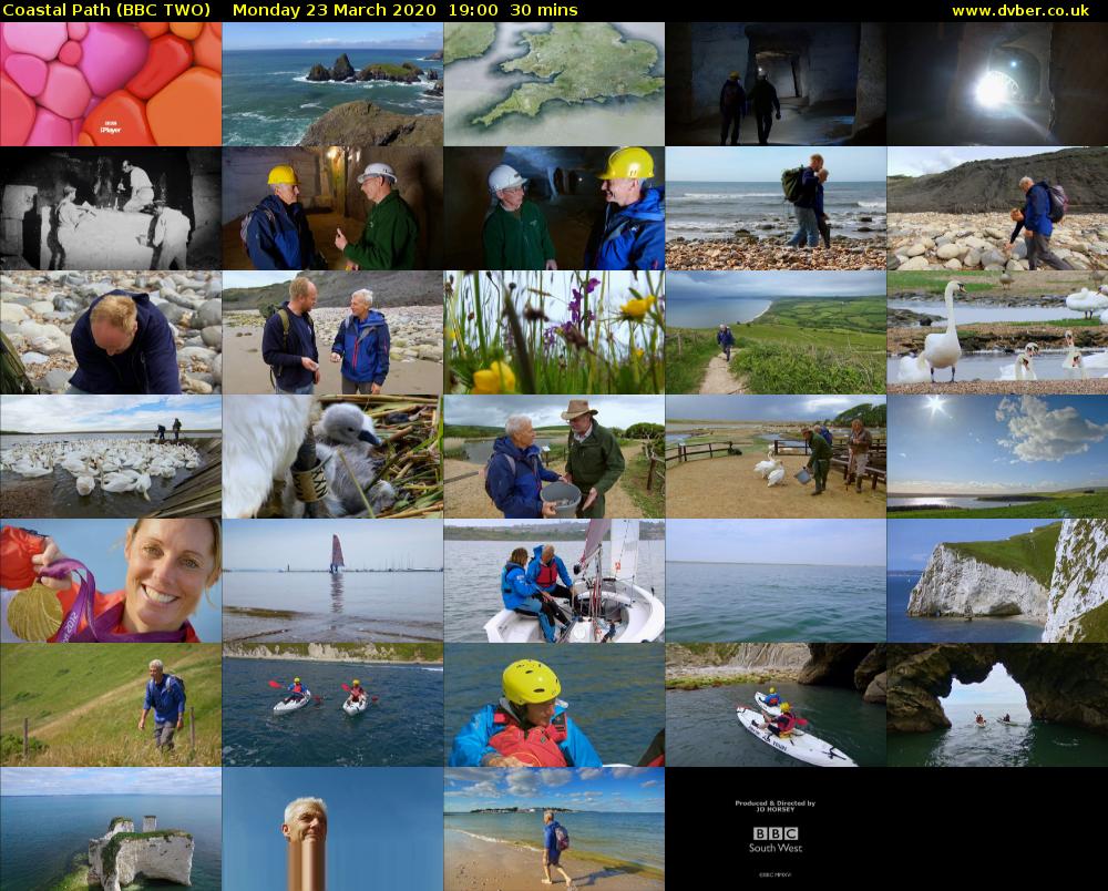 Coastal Path (BBC TWO) Monday 23 March 2020 19:00 - 19:30
