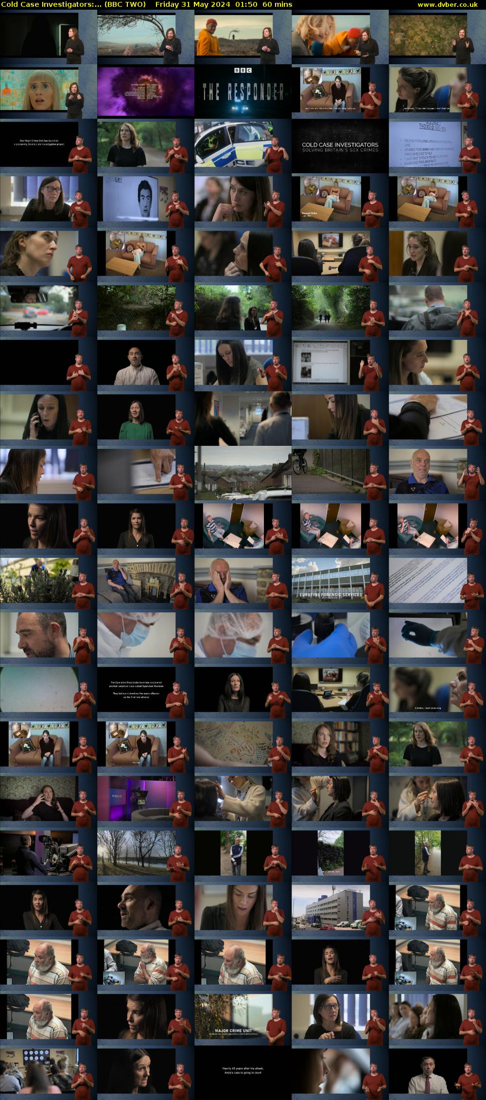 Cold Case Investigators:... (BBC TWO) Friday 31 May 2024 01:50 - 02:50