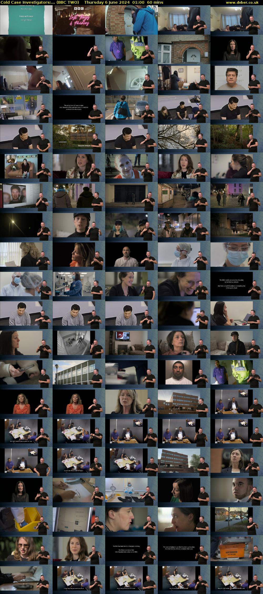 Cold Case Investigators:... (BBC TWO) Thursday 6 June 2024 01:00 - 02:00
