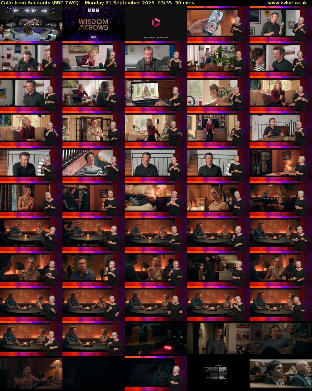 Colin from Accounts (BBC TWO) Monday 21 September 2026 03:35 - 04:05