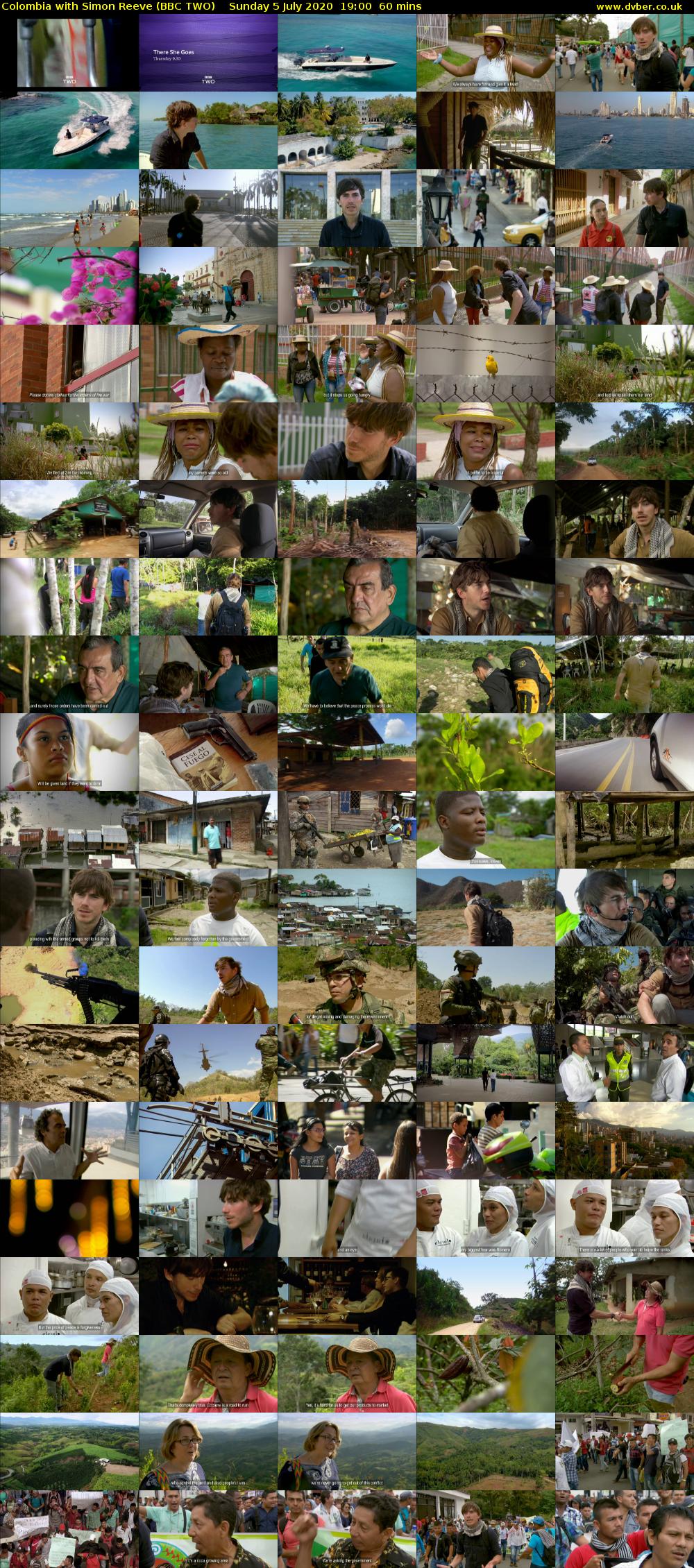 Colombia with Simon Reeve (BBC TWO) Sunday 5 July 2020 19:00 - 20:00