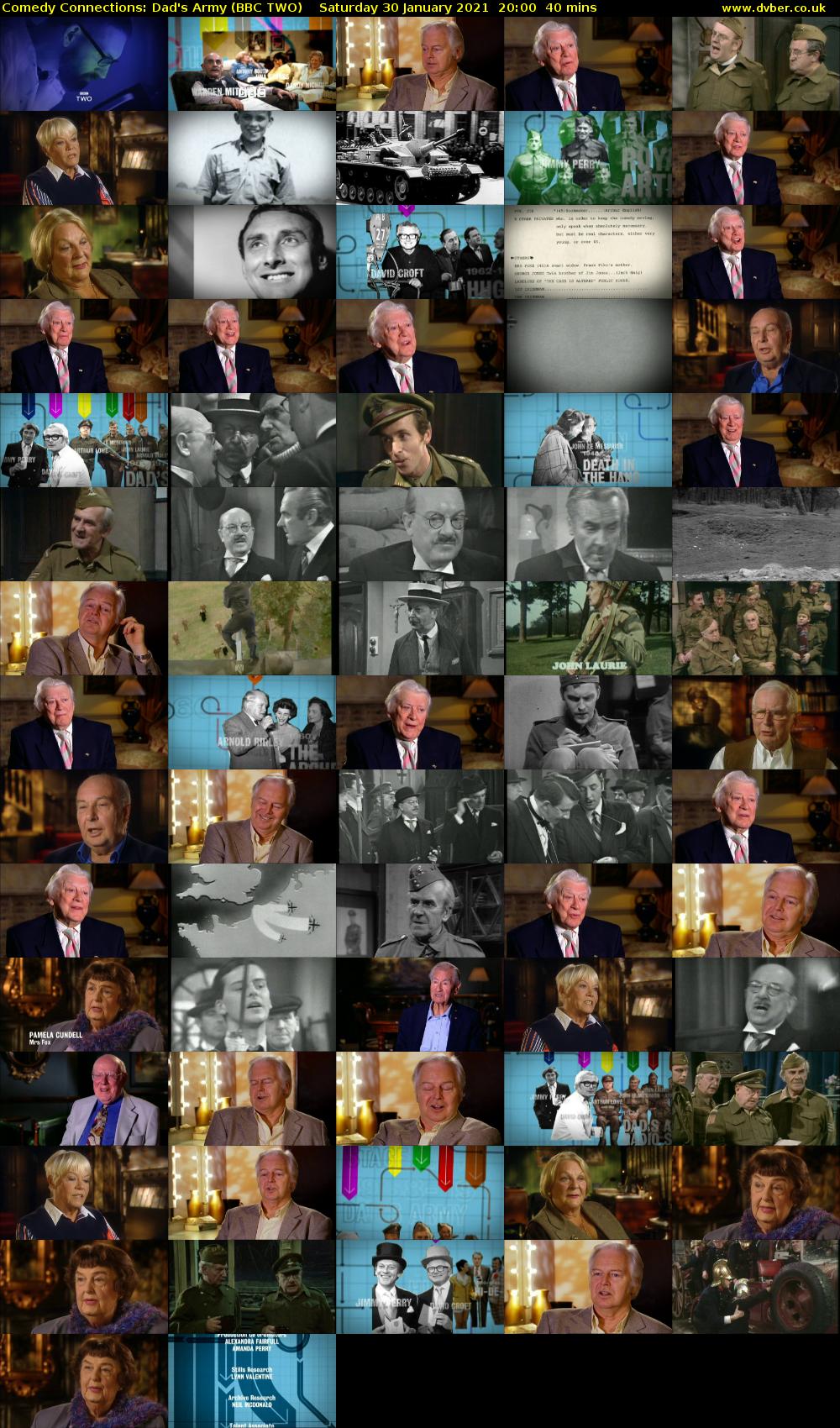Comedy Connections: Dad's Army (BBC TWO) Saturday 30 January 2021 20:00 - 20:40