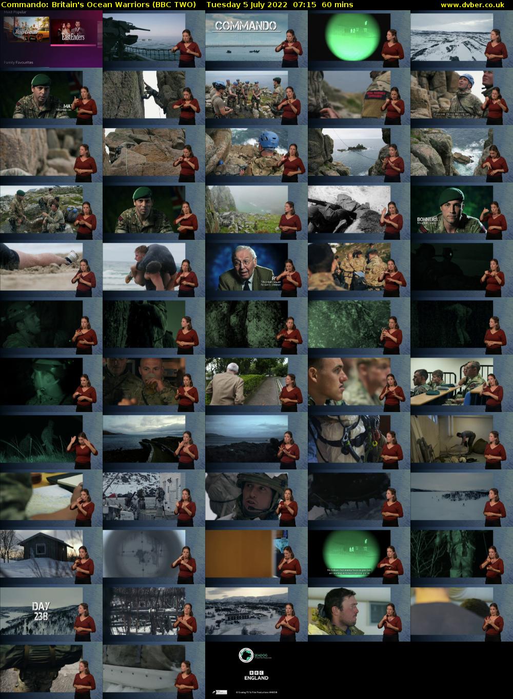 Commando: Britain's Ocean Warriors (BBC TWO) Tuesday 5 July 2022 07:15 - 08:15