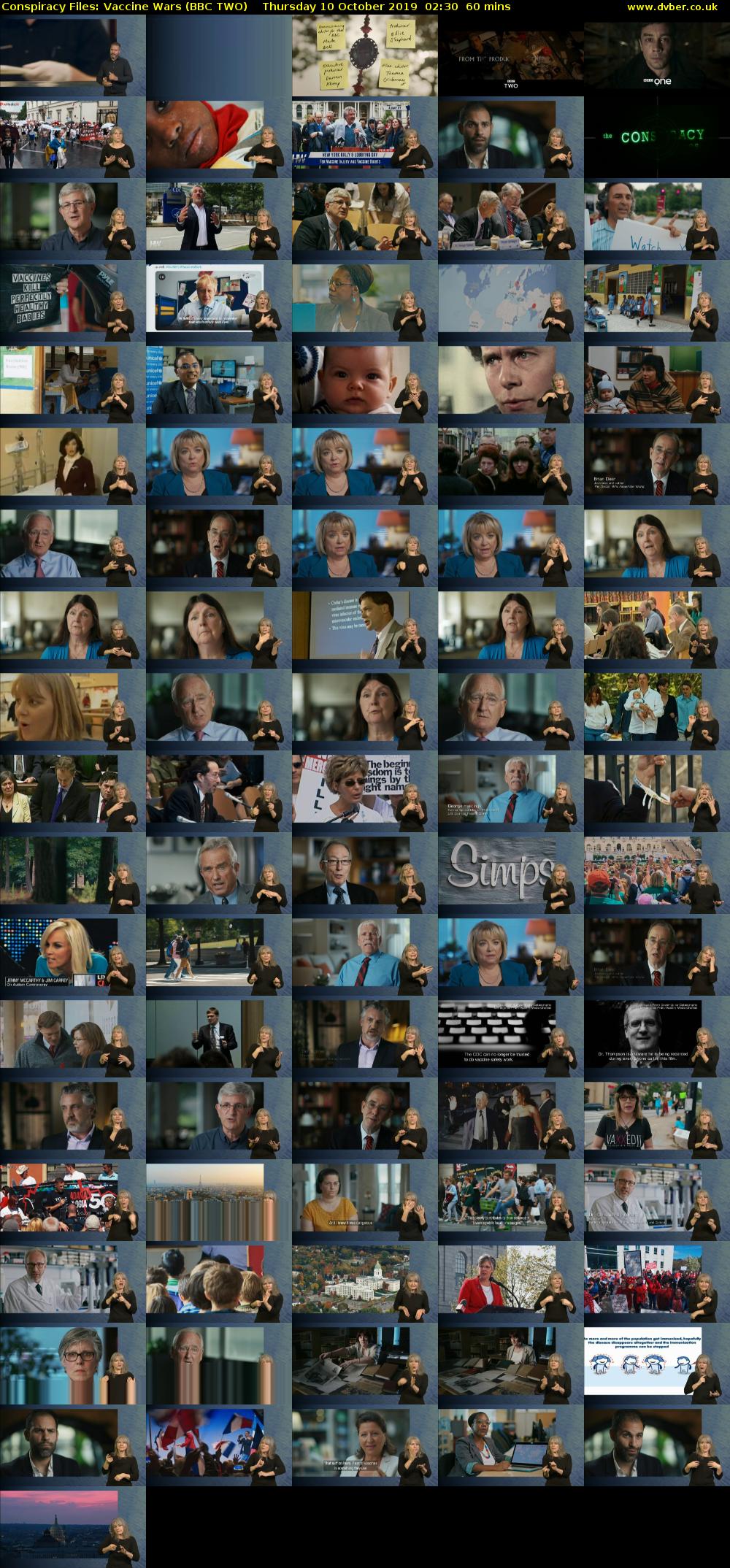 Conspiracy Files: Vaccine Wars (BBC TWO) Thursday 10 October 2019 02:30 - 03:30