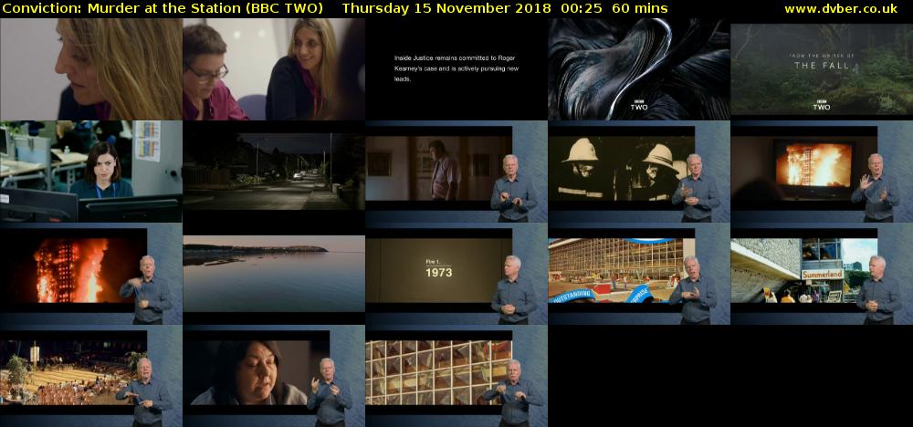 Conviction: Murder at the Station (BBC TWO) Thursday 15 November 2018 00:25 - 01:25