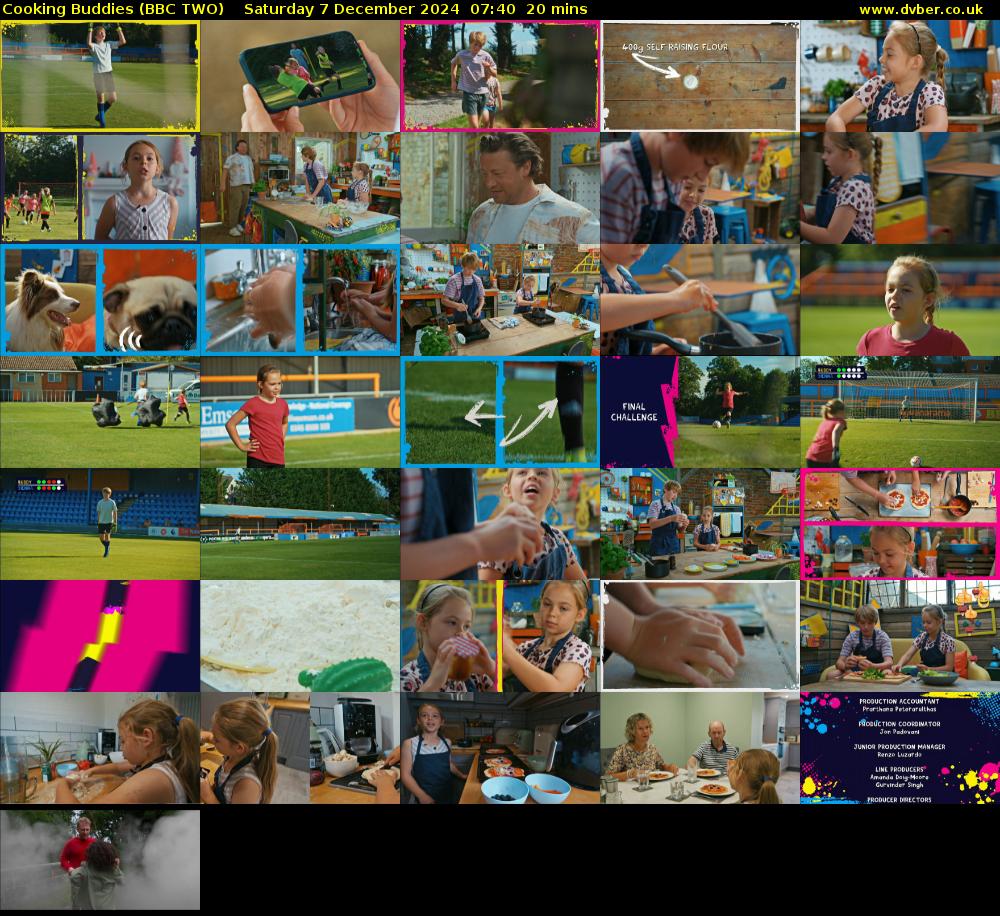 Cooking Buddies (BBC TWO) Saturday 7 December 2024 07:40 - 08:00