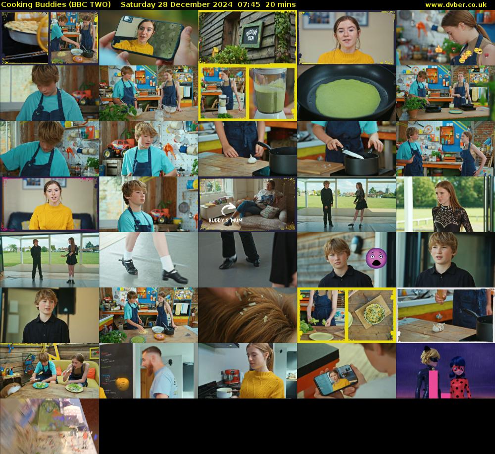Cooking Buddies (BBC TWO) Saturday 28 December 2024 07:45 - 08:05