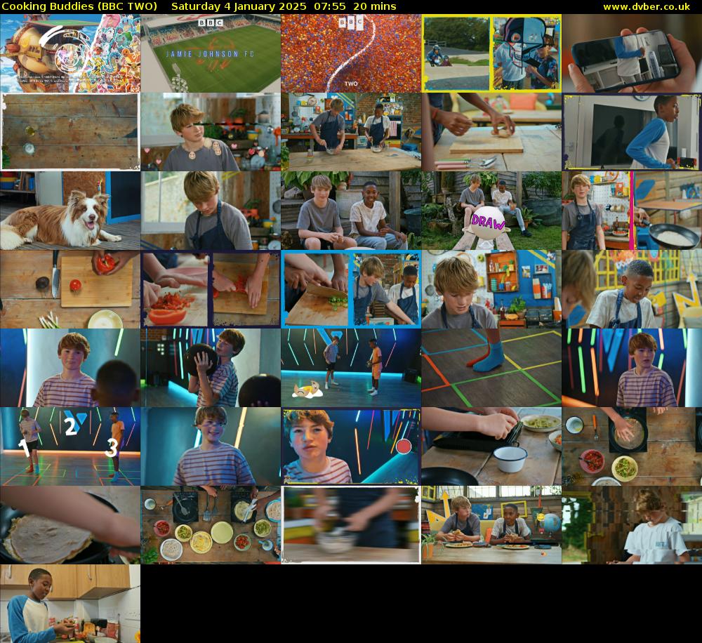 Cooking Buddies (BBC TWO) Saturday 4 January 2025 07:55 - 08:15