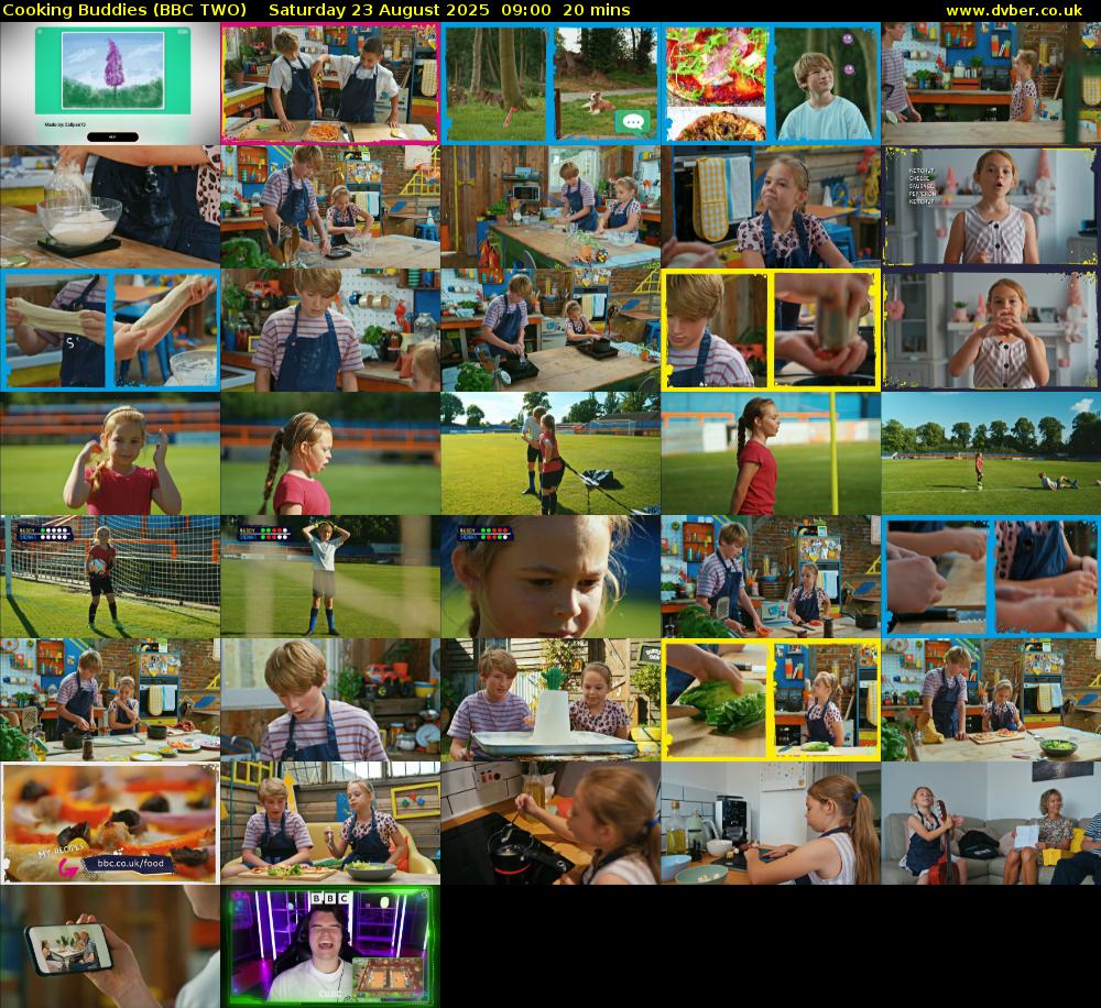 Cooking Buddies (BBC TWO) Saturday 23 August 2025 09:00 - 09:20