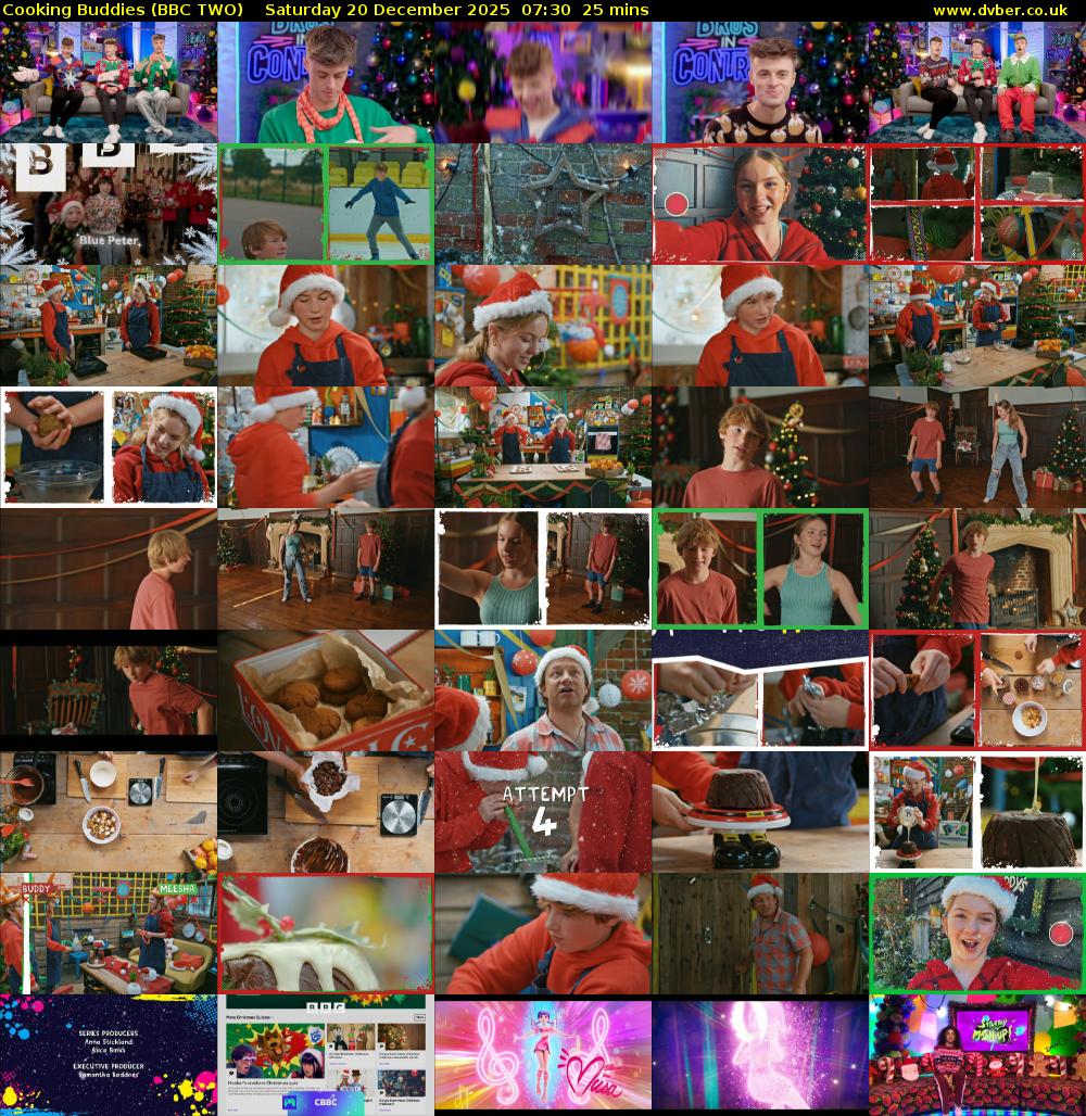 Cooking Buddies (BBC TWO) Saturday 20 December 2025 07:30 - 07:55