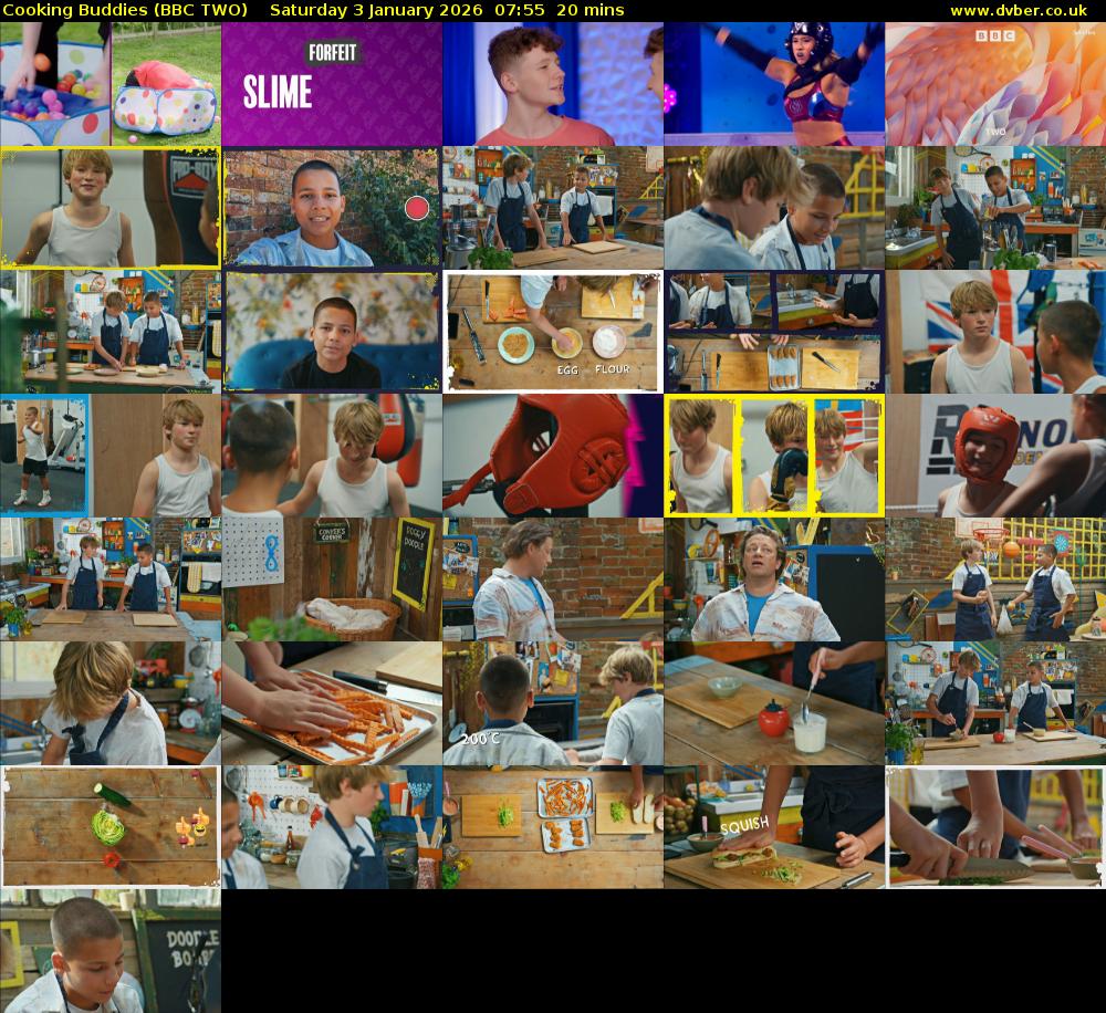 Cooking Buddies (BBC TWO) Saturday 3 January 2026 07:55 - 08:15