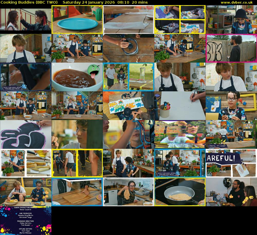 Cooking Buddies (BBC TWO) Saturday 24 January 2026 08:10 - 08:30