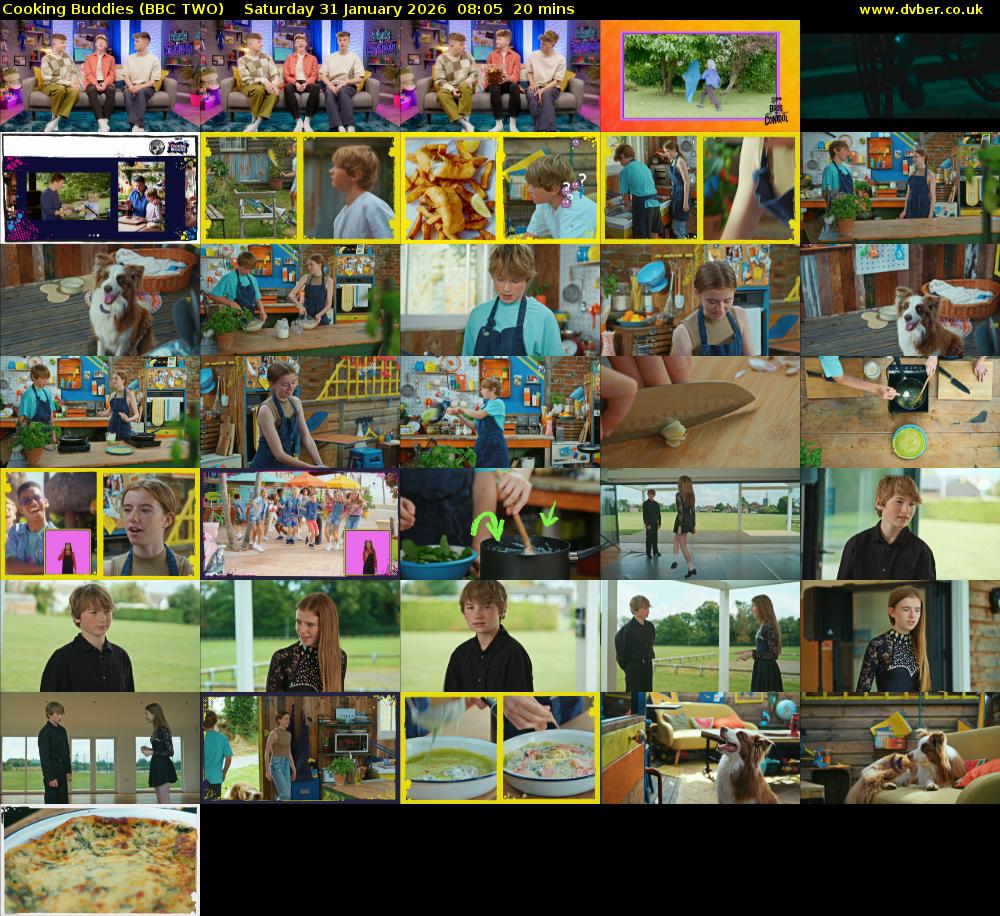 Cooking Buddies (BBC TWO) Saturday 31 January 2026 08:05 - 08:25