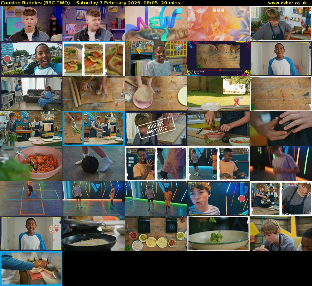 Cooking Buddies (BBC TWO) Saturday 7 February 2026 08:05 - 08:25