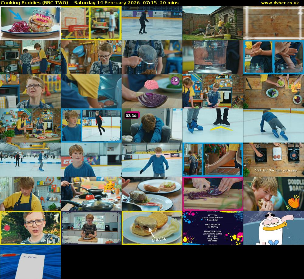 Cooking Buddies (BBC TWO) Saturday 14 February 2026 07:15 - 07:35