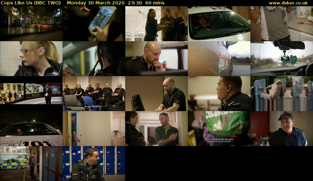Cops Like Us (BBC TWO) Monday 30 March 2020 23:30 - 00:30
