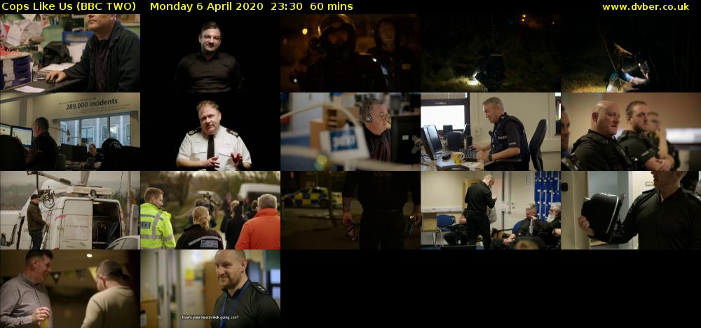 Cops Like Us (BBC TWO) Monday 6 April 2020 23:30 - 00:30
