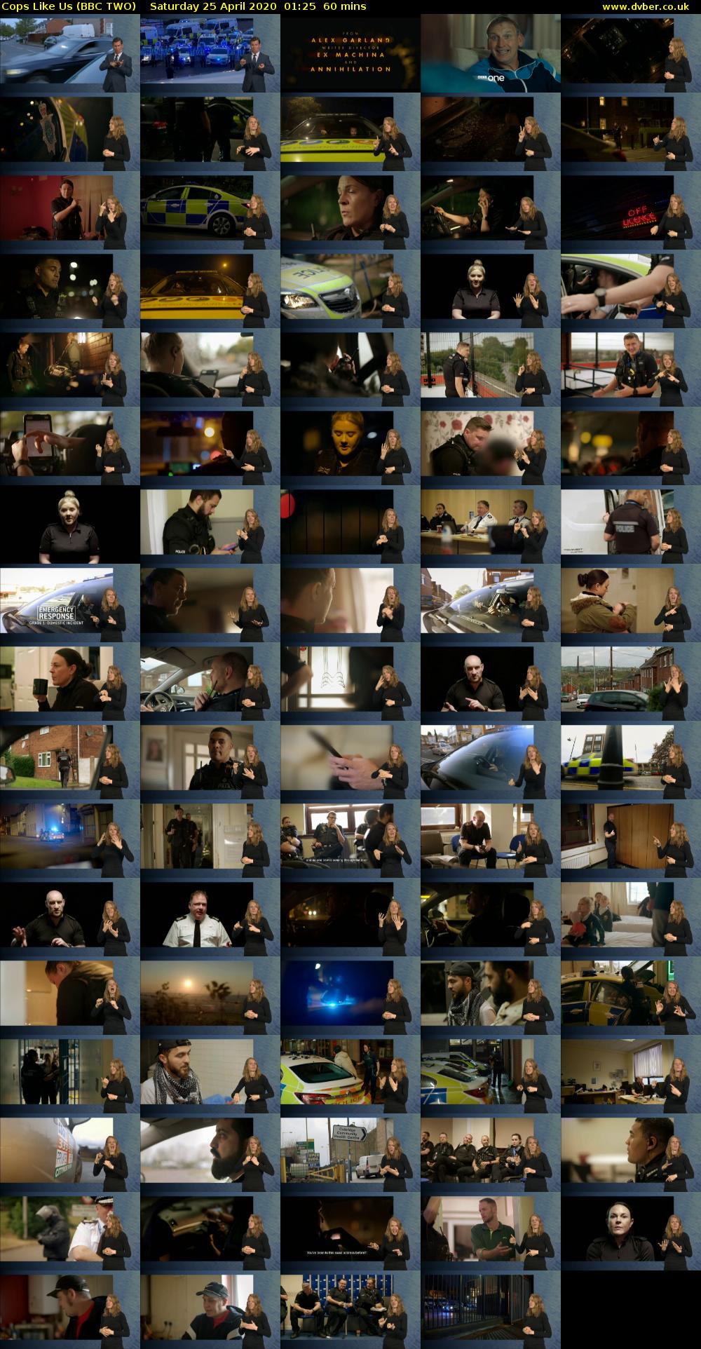 Cops Like Us (BBC TWO) Saturday 25 April 2020 01:25 - 02:25