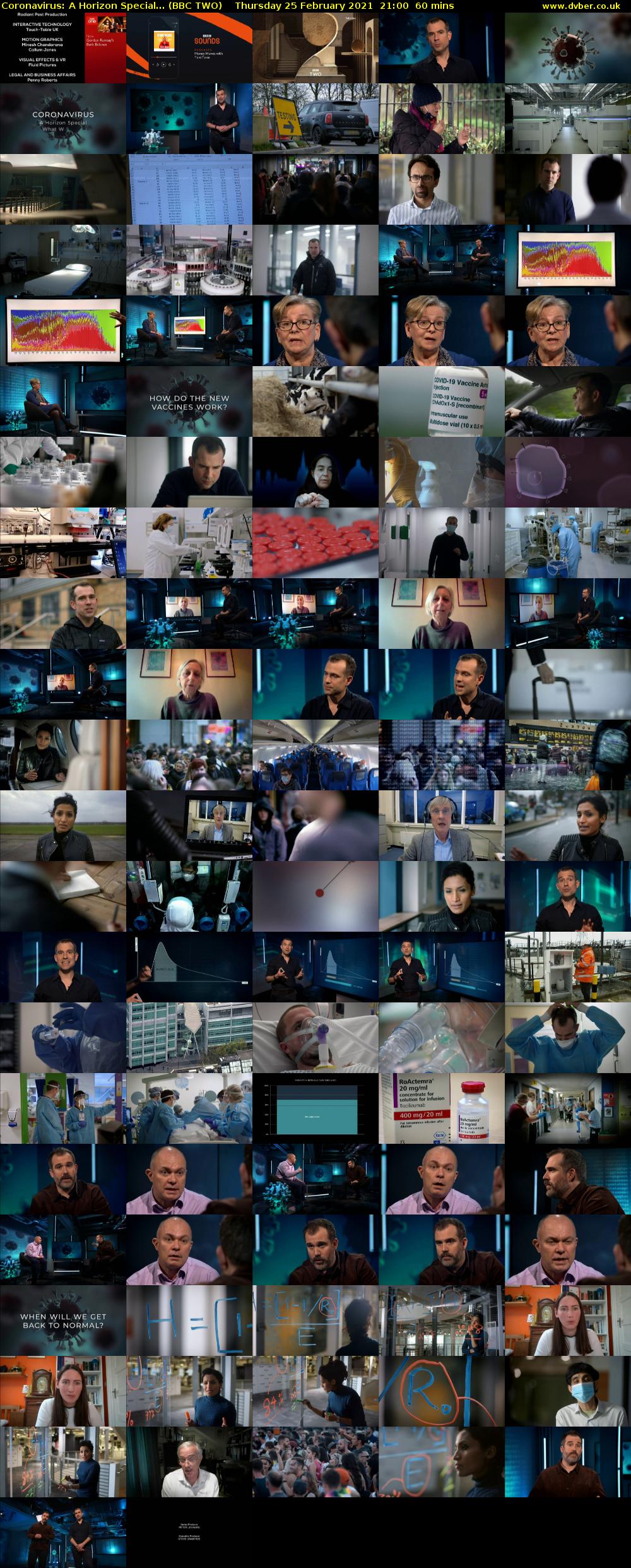 Coronavirus: A Horizon Special... (BBC TWO) Thursday 25 February 2021 21:00 - 22:00