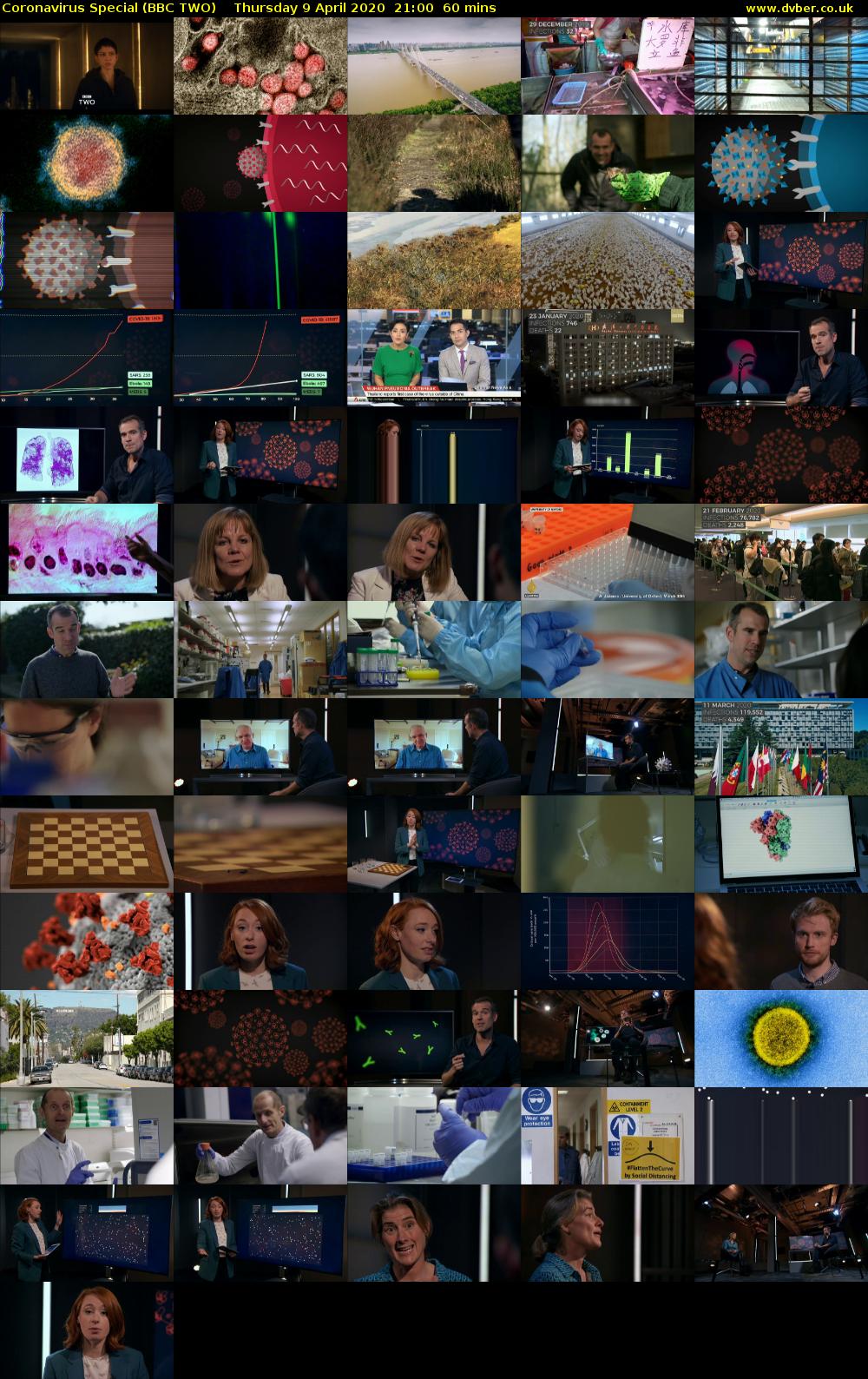 Coronavirus Special (BBC TWO) Thursday 9 April 2020 21:00 - 22:00