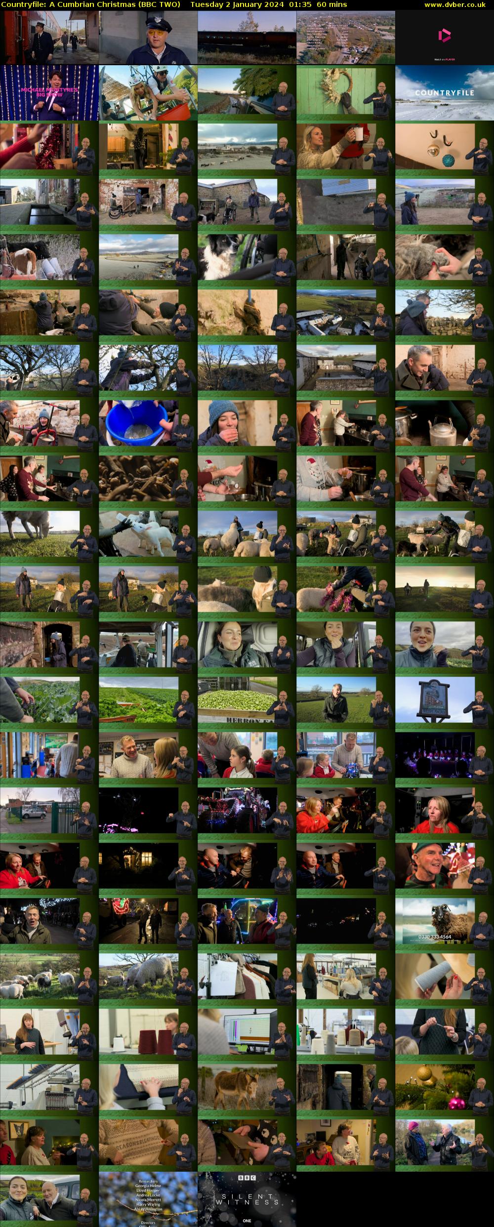 Countryfile: A Cumbrian Christmas (BBC TWO) Tuesday 2 January 2024 01:35 - 02:35