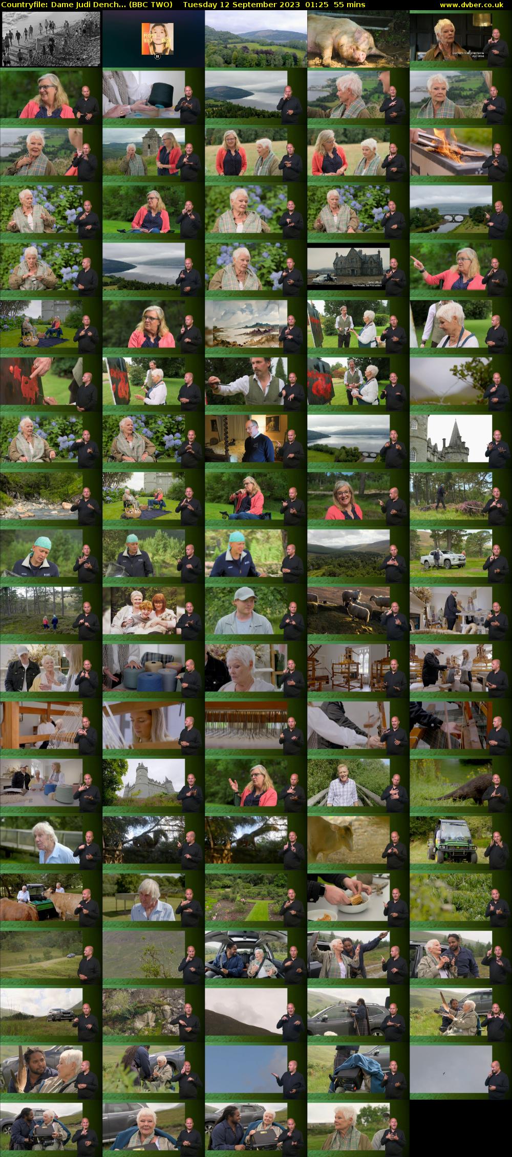 Countryfile: Dame Judi Dench... (BBC TWO) Tuesday 12 September 2023 01:25 - 02:20