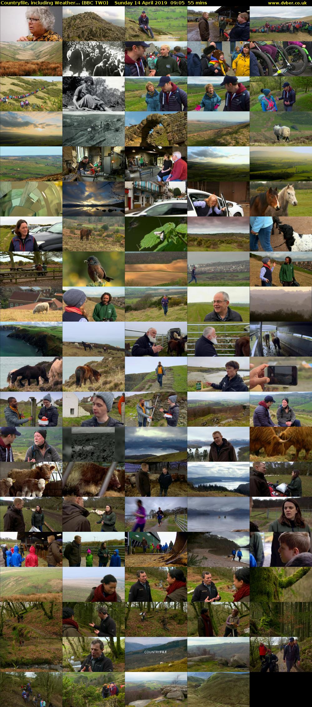 Countryfile, including Weather... (BBC TWO) Sunday 14 April 2019 09:05 - 10:00