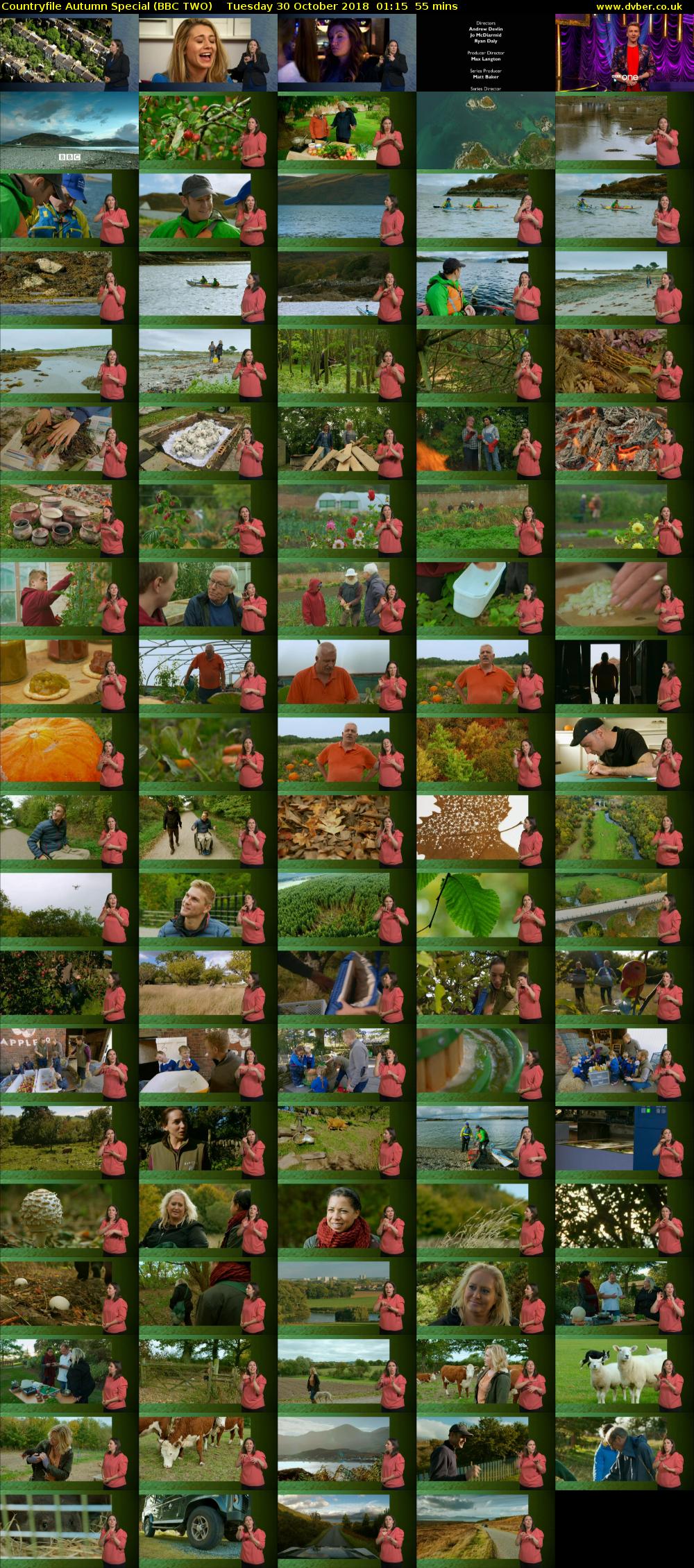 Countryfile Autumn Special (BBC TWO) Tuesday 30 October 2018 01:15 - 02:10